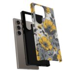 Floral Phone Case, Yellow Flower Design, Stylish Phone Protection