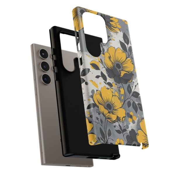 Floral Phone Case, Yellow Flower Design, Stylish Phone Protection