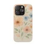 Floral Biodegradable Phone Case - Eco-Friendly Nature Design