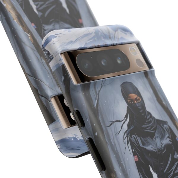 Artistic Phone Case, Ninja Aesthetic, Unique Smartphone Cover, Adventurous Spirit