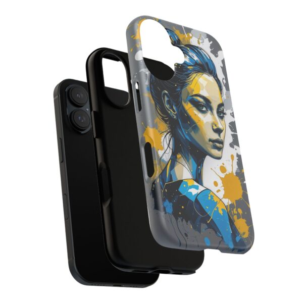 Vibrant, Artistic Tough Phone Case, Modern Art, Smartphone Accessories