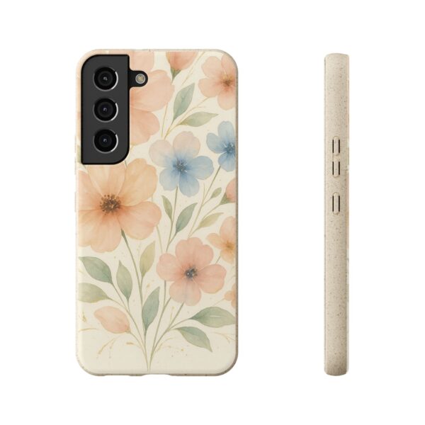 Floral Biodegradable Phone Case - Eco-Friendly Nature Design