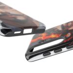 Fiery Design, Anime Style, Unique Cell Phone Accessory, Strong and Stylish