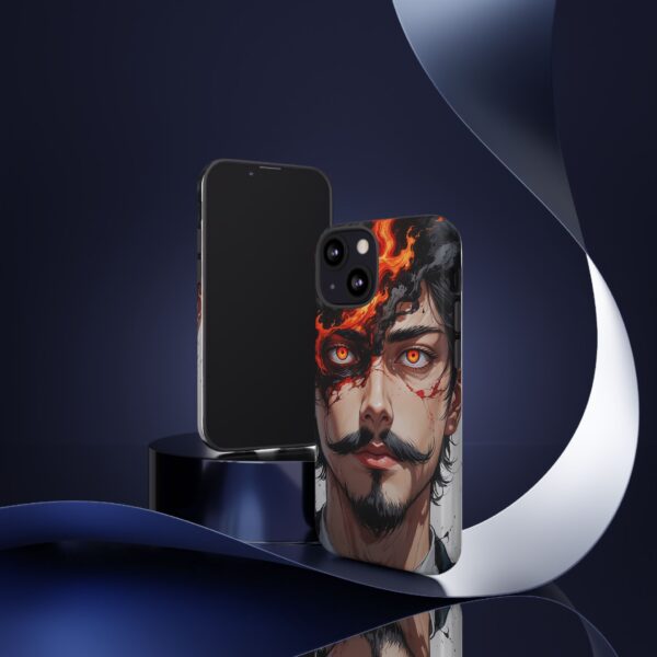 Fiery Design, Anime Style, Unique Cell Phone Accessory, Strong and Stylish