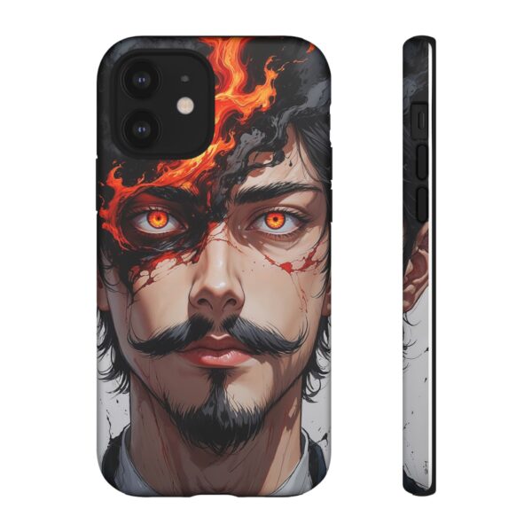 Fiery Design, Anime Style, Unique Cell Phone Accessory, Strong and Stylish