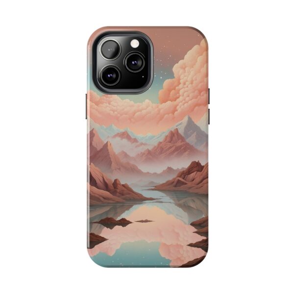 Mountain Reflection Tough Phone Case - Nature-Inspired Design for Adventurers