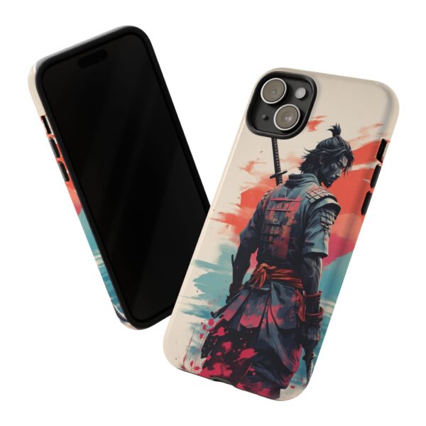 Samurai Warrior Phone Case, Tough Cases, Unique Phone Accessories, Phone Cover Gift, Gamer Phone Decor, Anime Style Case