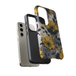 Floral Phone Case, Yellow Flower Design, Stylish Phone Protection