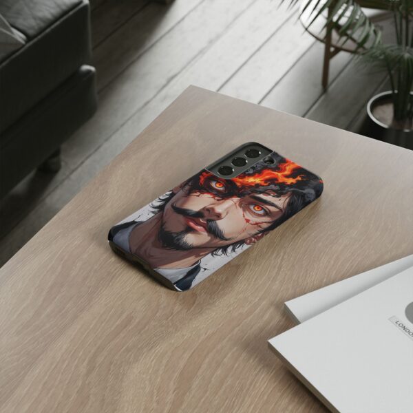Fiery Design, Anime Style, Unique Cell Phone Accessory, Strong and Stylish