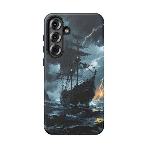 Stormy Seas Tough Phone Case - Pirate Ship Design