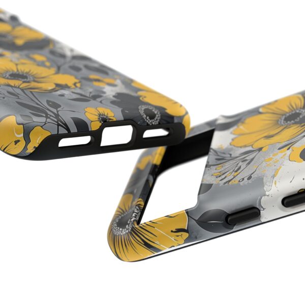 Floral Phone Case, Yellow Flower Design, Stylish Phone Protection