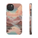 Mountain Reflection Tough Phone Case - Nature-Inspired Design for Adventurers