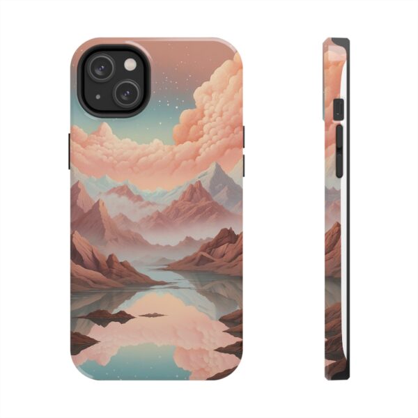 Mountain Reflection Tough Phone Case - Nature-Inspired Design for Adventurers