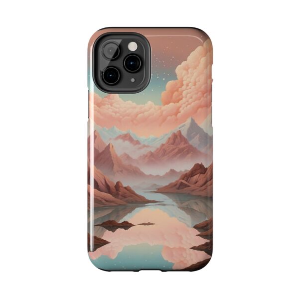 Mountain Reflection Tough Phone Case - Nature-Inspired Design for Adventurers
