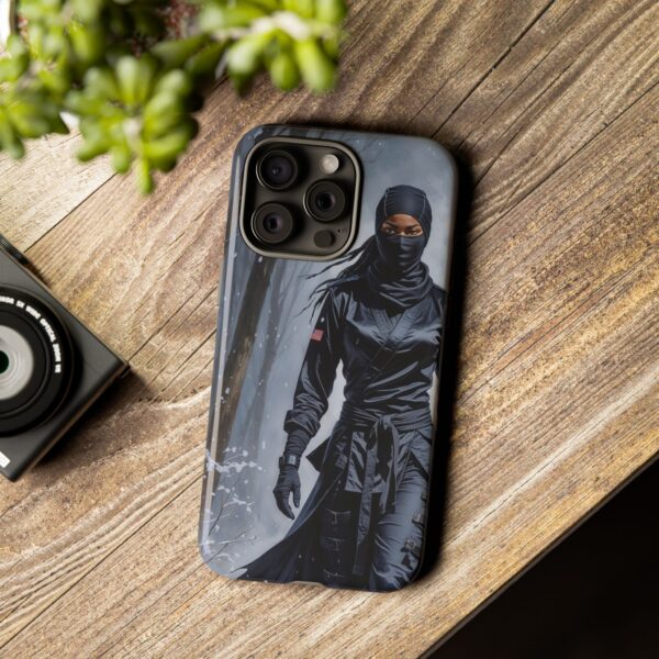 Artistic Phone Case, Ninja Aesthetic, Unique Smartphone Cover, Adventurous Spirit