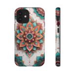 Mandala Phone Case, Colorful Floral Design, Bohemian Style, Tough Cases, Gift for Her