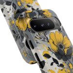 Floral Phone Case, Yellow Flower Design, Stylish Phone Protection