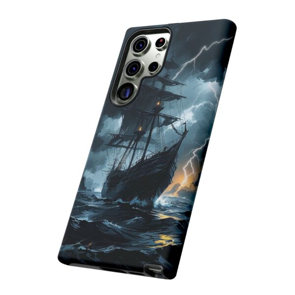 Stormy Seas Tough Phone Case - Pirate Ship Design