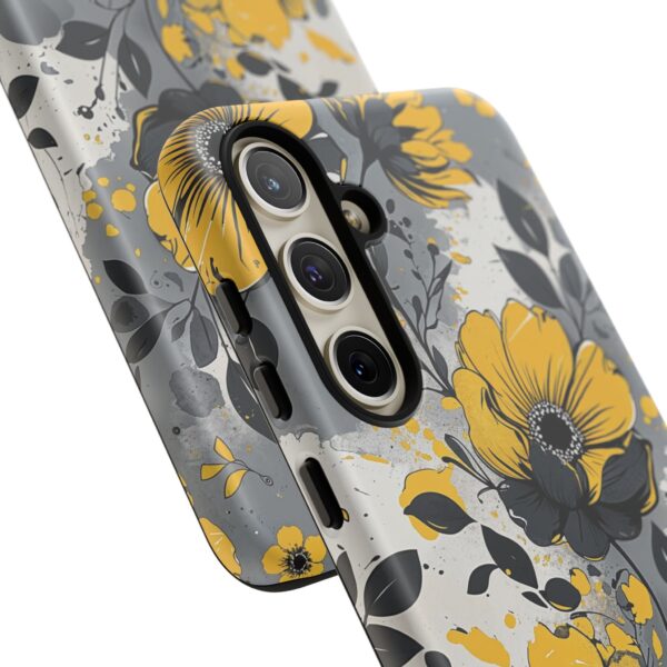 Floral Phone Case, Yellow Flower Design, Stylish Phone Protection