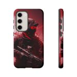 Red Urban Warrior Phone Case for Gamers & Action Fans