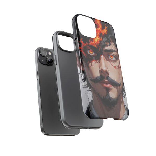 Fiery Design, Anime Style, Unique Cell Phone Accessory, Strong and Stylish