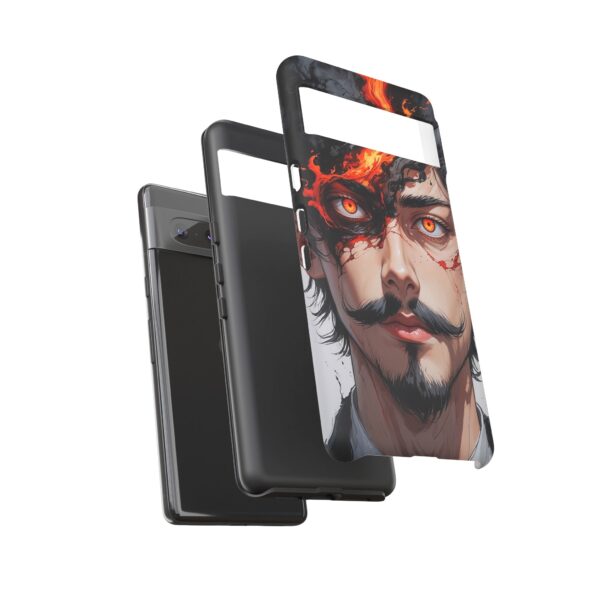 Fiery Design, Anime Style, Unique Cell Phone Accessory, Strong and Stylish