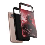 Red Urban Warrior Phone Case for Gamers & Action Fans