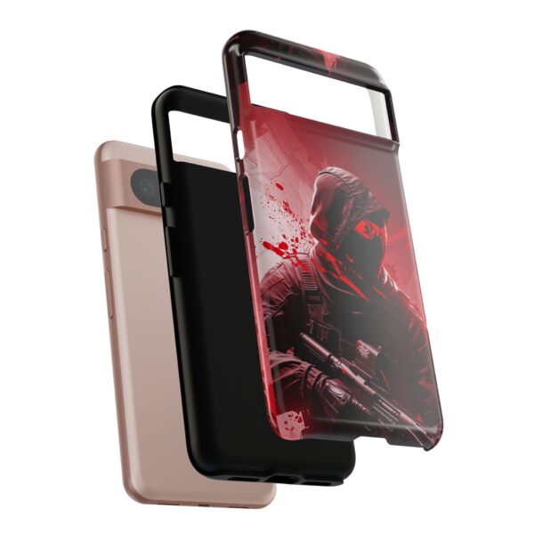 Red Urban Warrior Phone Case for Gamers & Action Fans