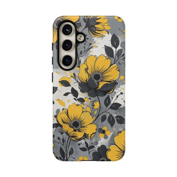 Floral Phone Case, Yellow Flower Design, Stylish Phone Protection