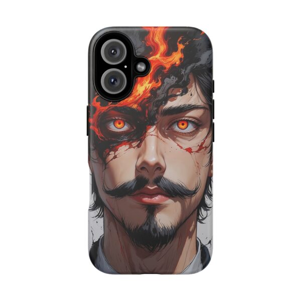 Fiery Design, Anime Style, Unique Cell Phone Accessory, Strong and Stylish