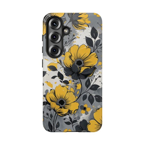 Floral Phone Case, Yellow Flower Design, Stylish Phone Protection