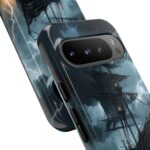 Stormy Seas Tough Phone Case - Pirate Ship Design