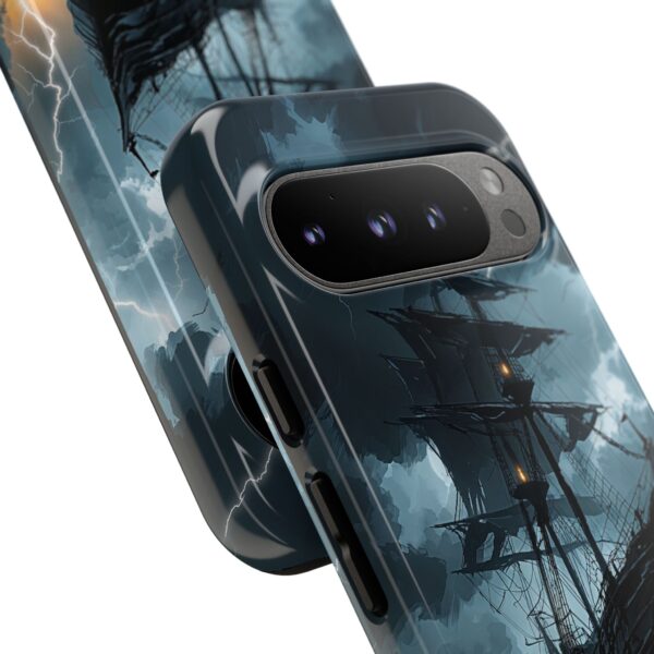 Stormy Seas Tough Phone Case - Pirate Ship Design