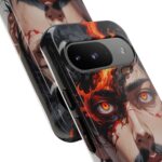 Fiery Design, Anime Style, Unique Cell Phone Accessory, Strong and Stylish
