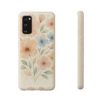 Floral Biodegradable Phone Case - Eco-Friendly Nature Design