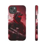 Red Urban Warrior Phone Case for Gamers & Action Fans