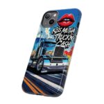 Cool Phone Case for Truck Lovers, Trucking Gifts, Unique Truck Driver Accessories, Kiss Mutha Truckin Cash Design, Fun Car Enthusiast Gift