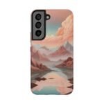 Mountain Reflection Tough Phone Case - Nature-Inspired Design for Adventurers