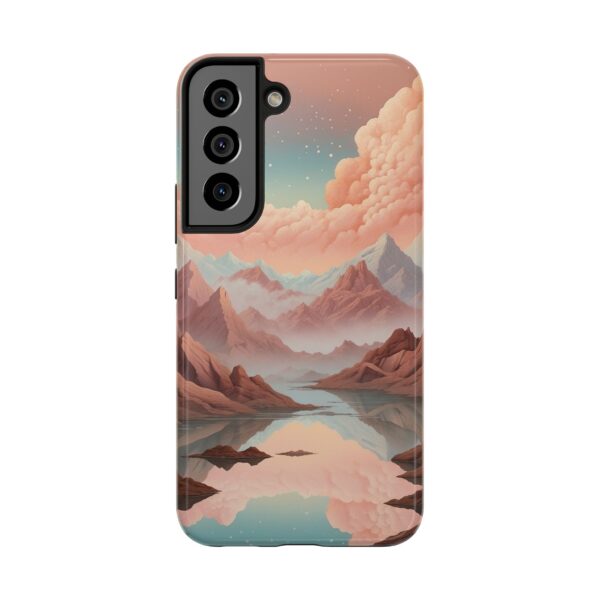 Mountain Reflection Tough Phone Case - Nature-Inspired Design for Adventurers