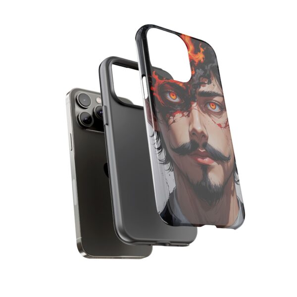 Fiery Design, Anime Style, Unique Cell Phone Accessory, Strong and Stylish