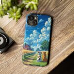 Dog-Themed Phone Case, Whimsical Pet Lover Case, Cute Animal Accessory, Nature Scene Protection, Gift for Dog Owners