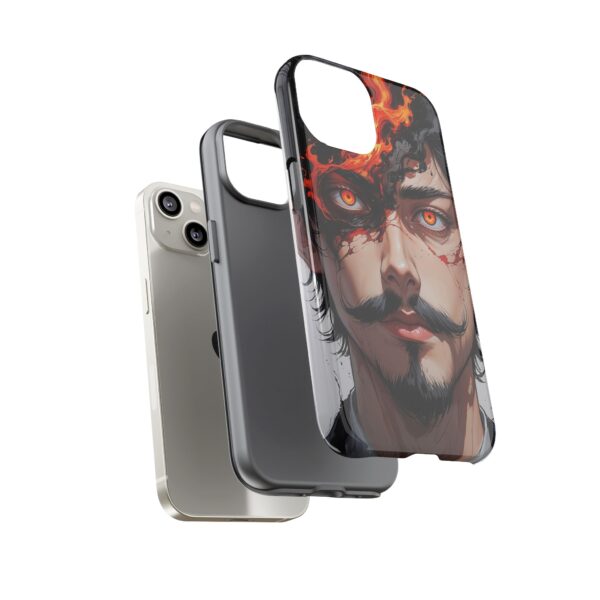 Fiery Design, Anime Style, Unique Cell Phone Accessory, Strong and Stylish