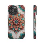 Mandala Phone Case, Colorful Floral Design, Bohemian Style, Tough Cases, Gift for Her