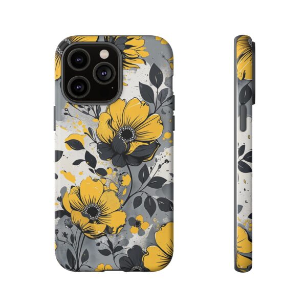 Floral Phone Case, Yellow Flower Design, Stylish Phone Protection