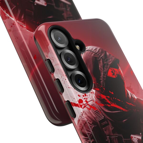 Red Urban Warrior Phone Case for Gamers & Action Fans