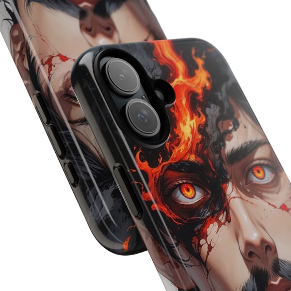 Fiery Design, Anime Style, Unique Cell Phone Accessory, Strong and Stylish