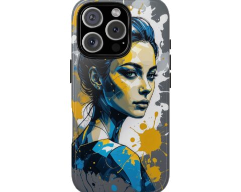 Vibrant, Artistic Tough Phone Case, Modern Art, Smartphone Accessories