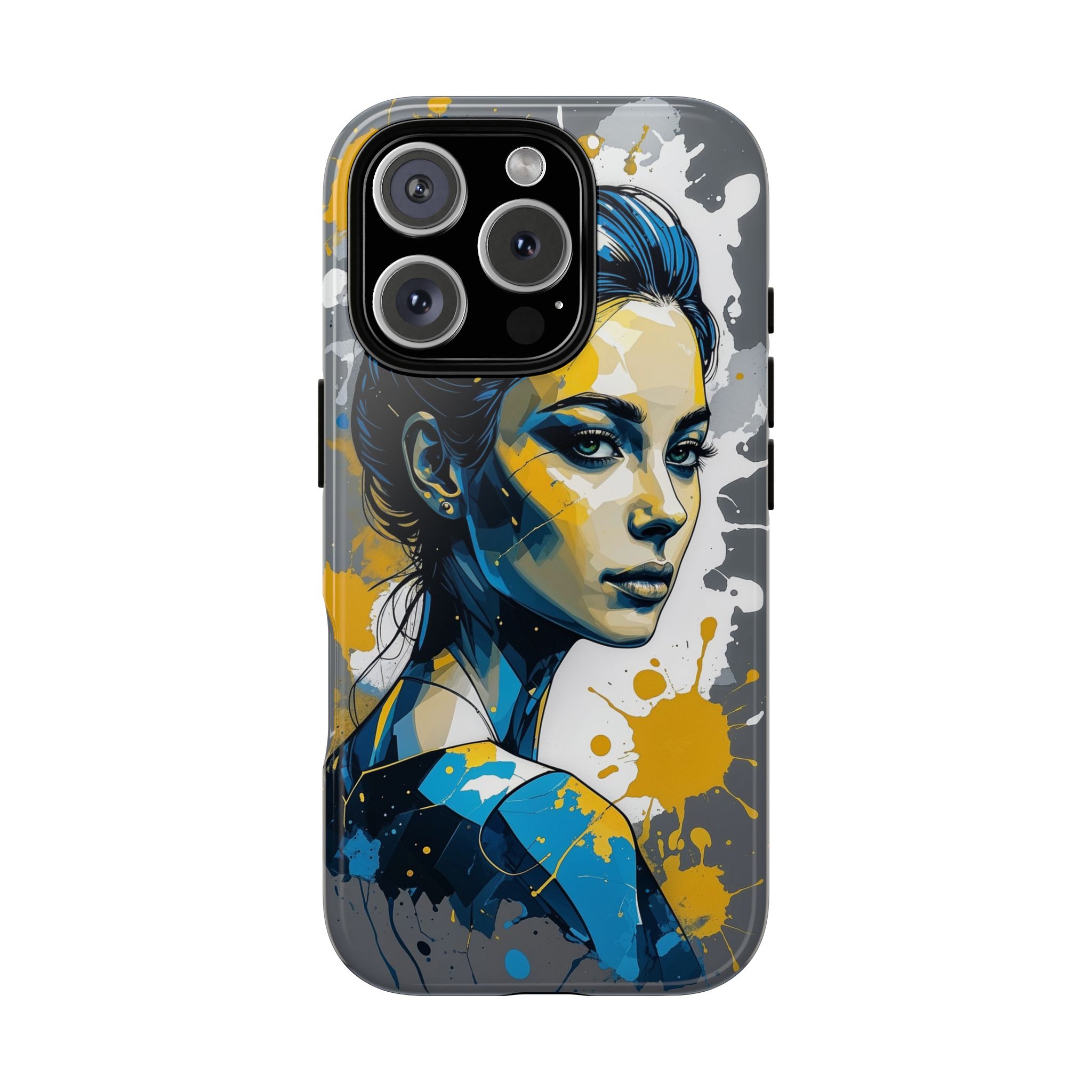 Vibrant, Artistic Tough Phone Case, Modern Art, Smartphone Accessories