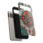 Colorful Mandala Phone Cover, Bohemian Style Accessory, Unique Gift for Her, Stylish Smartphone Protection