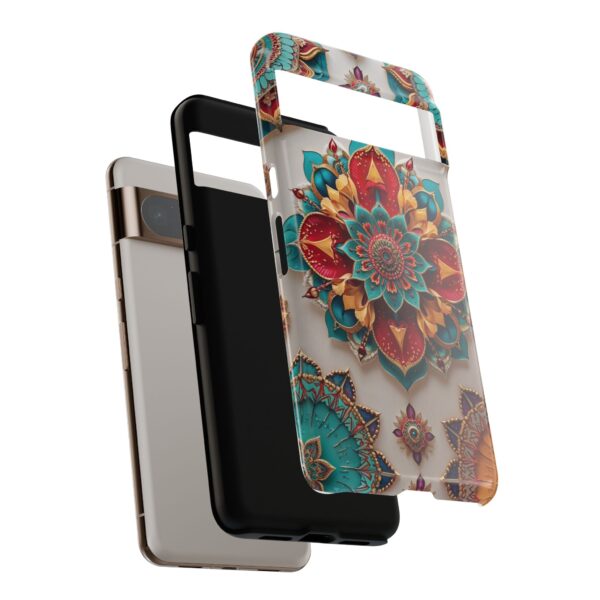 Colorful Mandala Phone Cover, Bohemian Style Accessory, Unique Gift for Her, Stylish Smartphone Protection